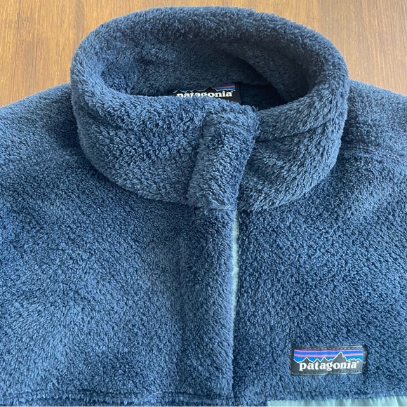 Patagonia Sweater Women XS Fleece Retool Snap T Pullover Jacket Navy Blue X-Smal - Picture 4 of 12